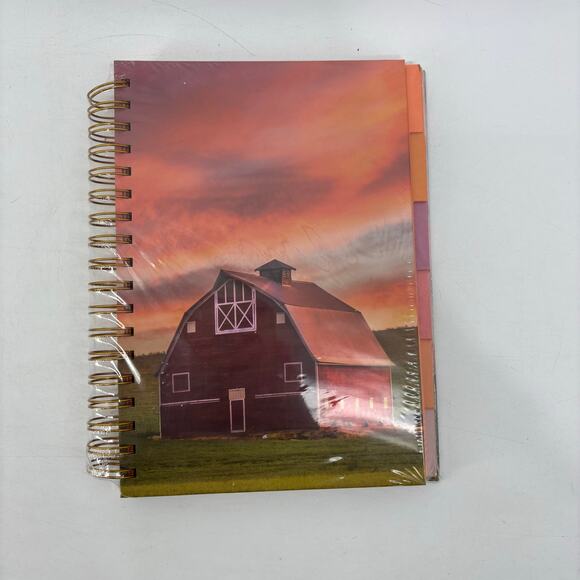 Bella Bug Notebooks Lot of 2 Spiral Journals Tabs Cow Farm Sunset - Picture 6 of 10